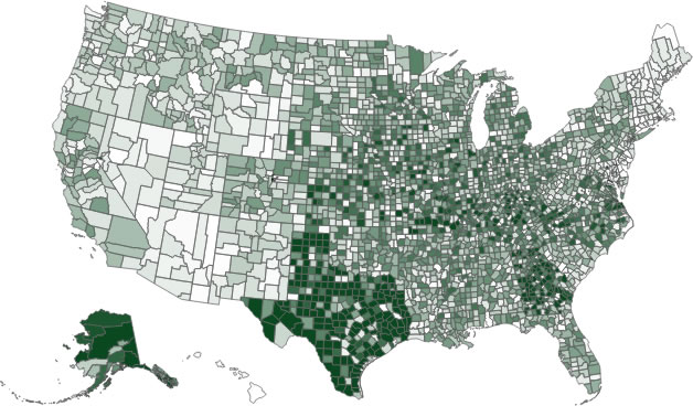 D3 Counties Map